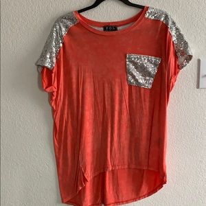 POL Coral sequin top